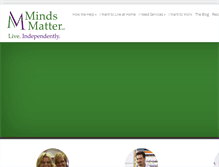 Tablet Screenshot of mindsmatterllc.com